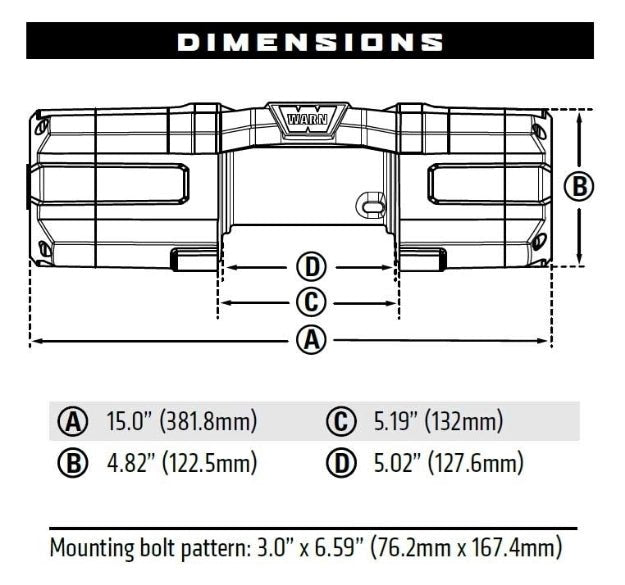 Warn Axon 55-S Powersports 5500 lb. Winch