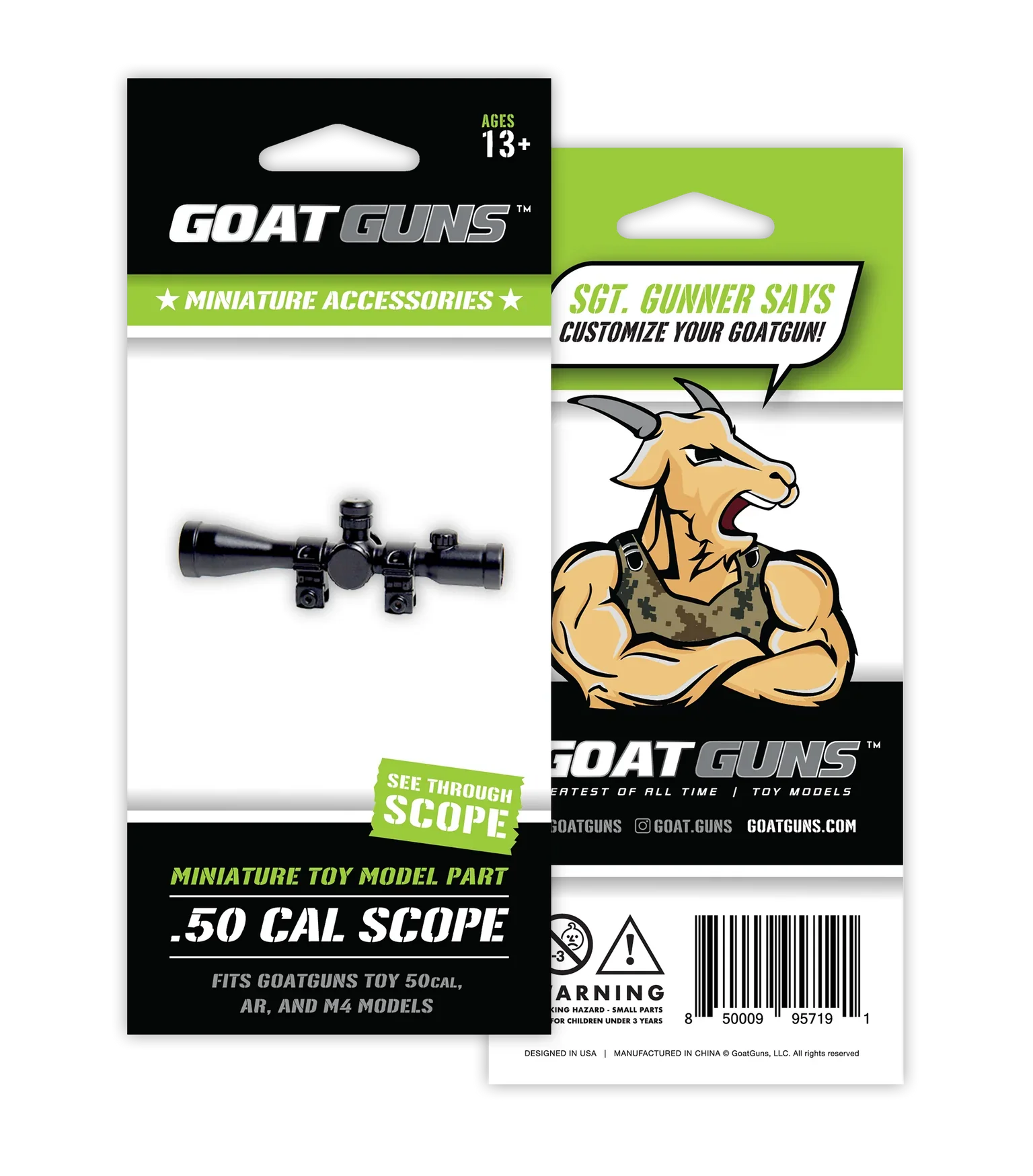 Goat Guns Miniature Toy Model .50 Cal Scope