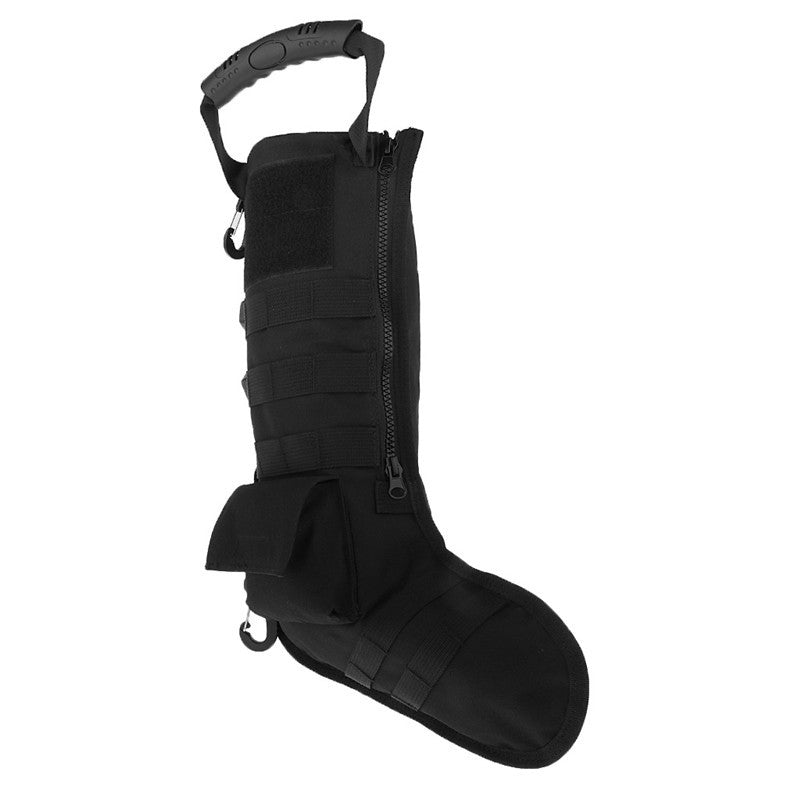 Tactical Christmas Stockings Military Storage Bag Christmas Stockings Hanging Decorations Outdoor Sports Multi-Functional Portable Bag