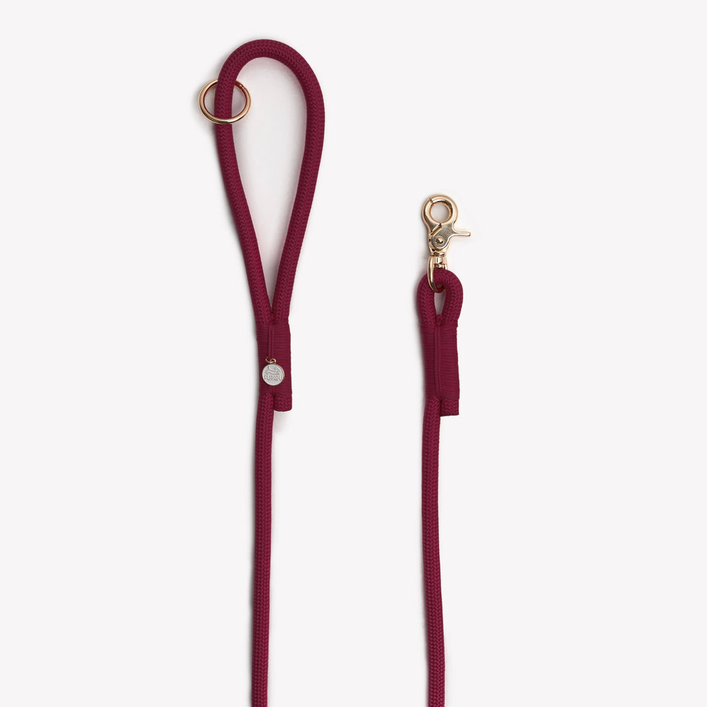 'Bordeaux' - Braided Rope Leash