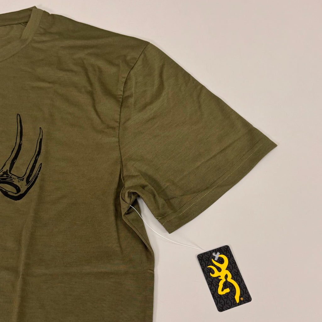 BROWNING Whitetail Camp Short Sleeve Shirt Men's SZ XL Forest Green 3014786404