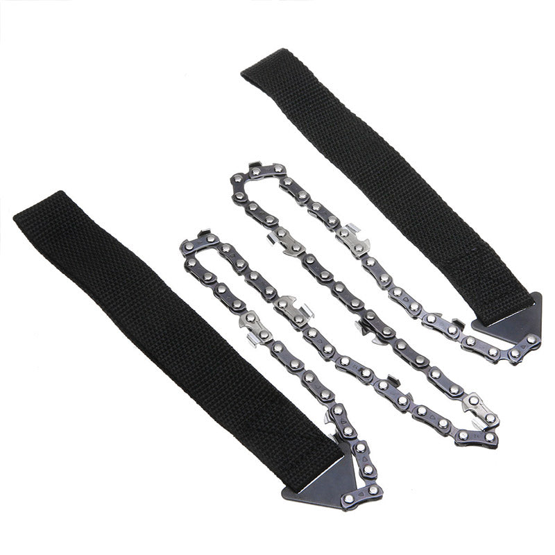 Outdoor hand zipper saw pocket chain saw garden tools 11/16/33 teeth 24 inch portable camping survival wire saw