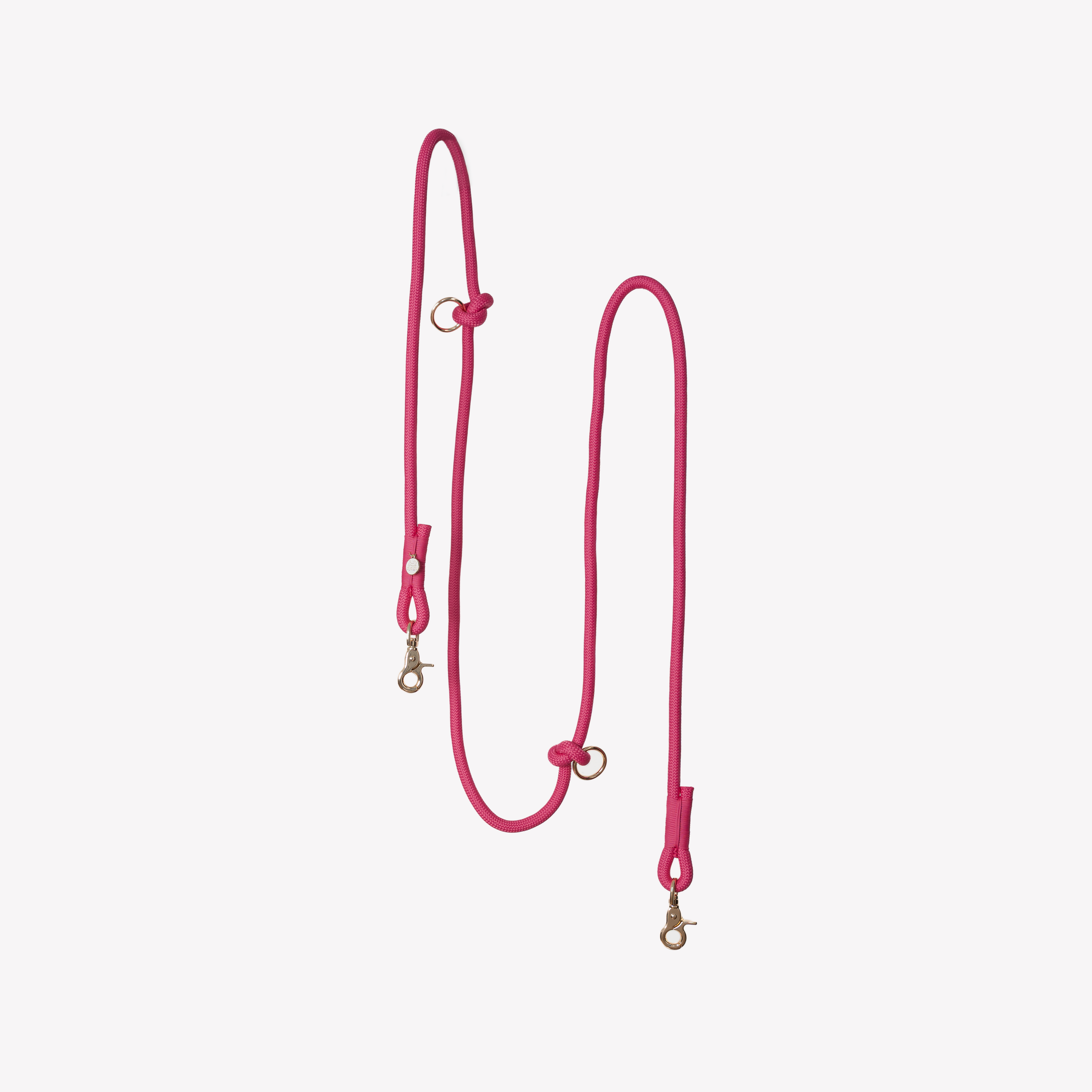 'Magenta' - Hands Free Braided Leash