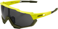 100% Speedtrap Sunglasses - Yellow - Black Mirror Lens 61023-004-61