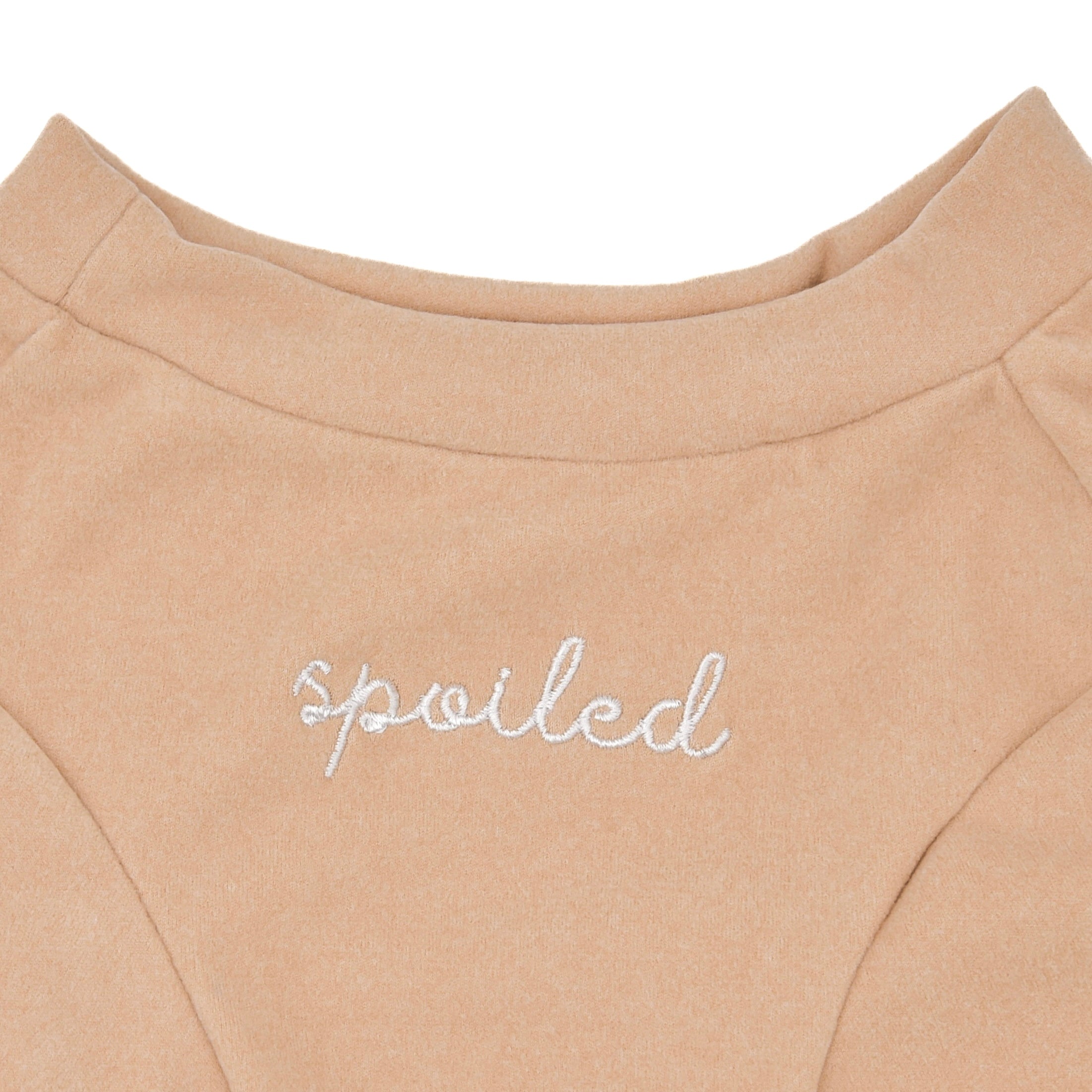Spoiled Mock Neck Shirt - Latte