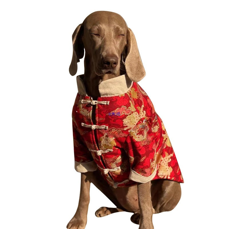 Festive Big Dog Clothes For The New Year