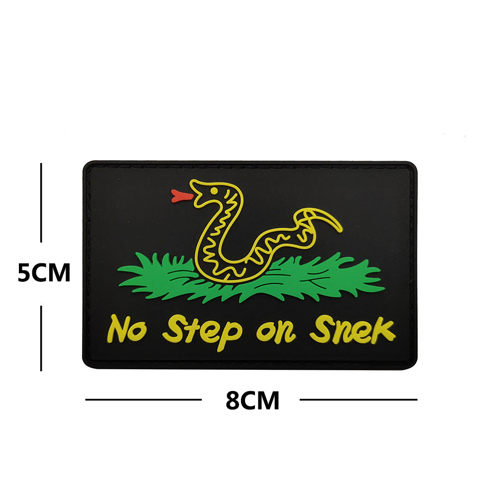 No Step on Snek morale Patch - Durable Embroidered Tactical Morale Patch for Collectors and Enthusiasts