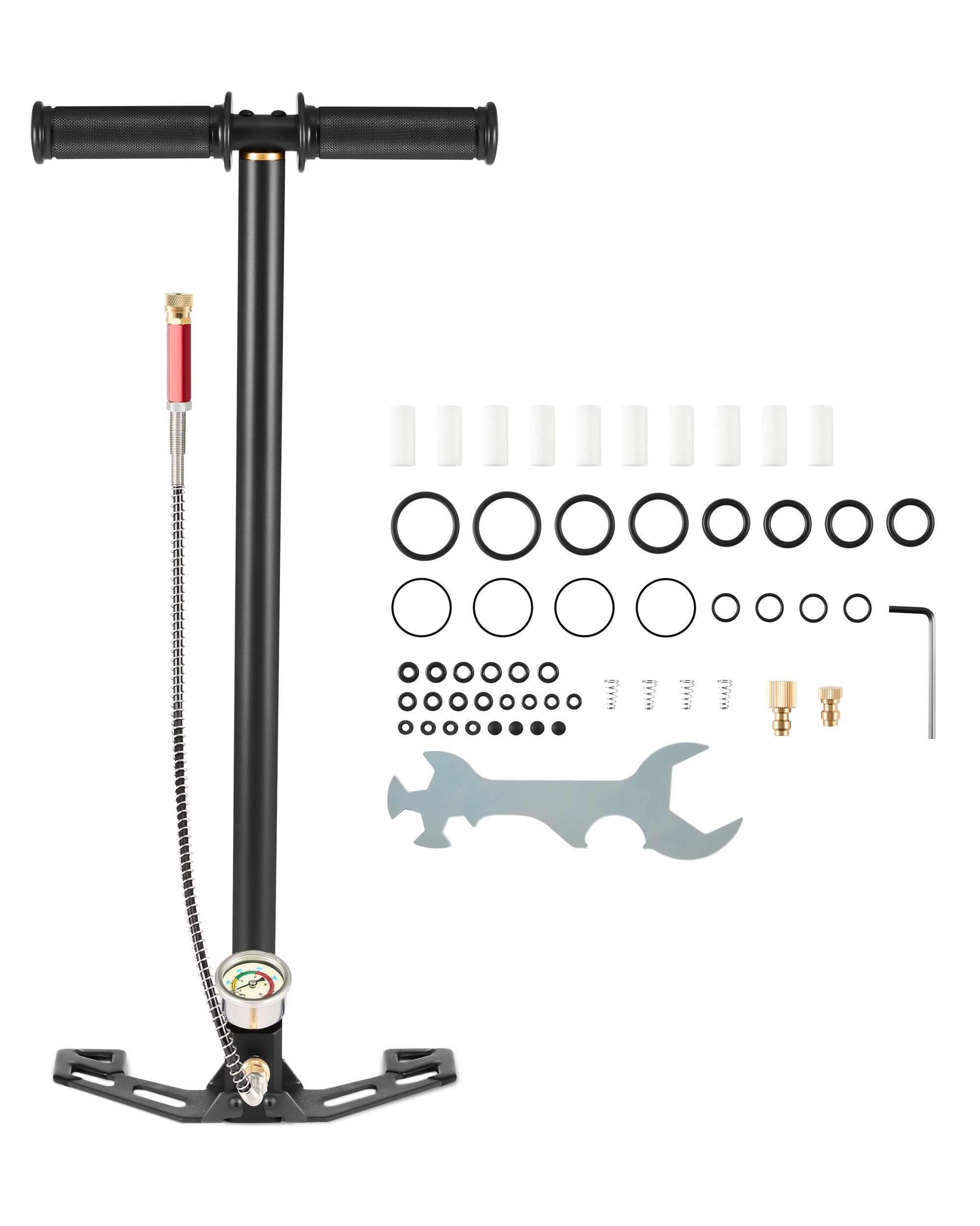 Pinty Striker - 9 Pellet .22/.25 Cal PCP Air Gun, 5.5/6.4 mm High Power Air Gun Rifle for Picatinny Rail