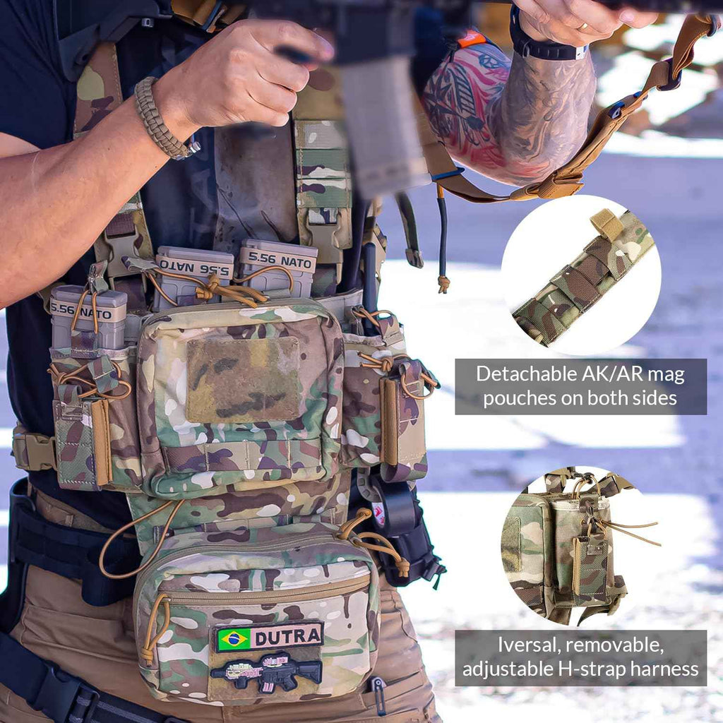 Votagoo Tactical Chest Rig – Adjustable & Detachable Design for Optimal Versatility