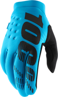100% Brisker Gloves - Turquoise - XL 10003-00038