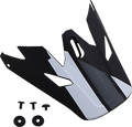 Z1R, Z1R Rise Visor for Evac Helmets - Matte Black, White & Gray by Z1R Part 0132-1397