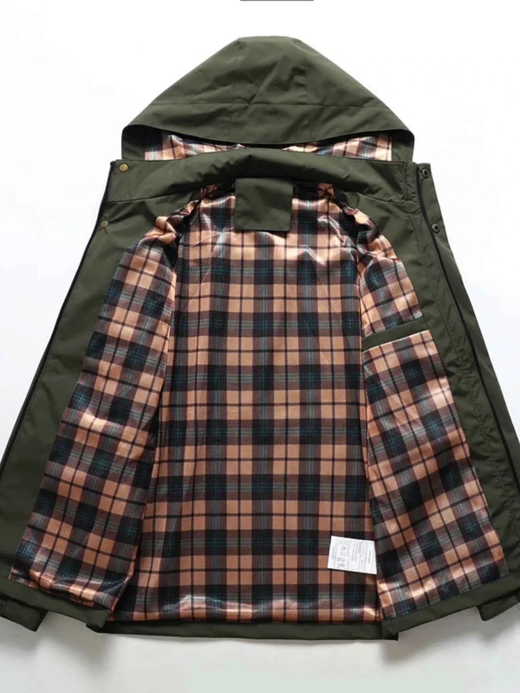 Men's Plus Size Hooded Outdoor Windproof Coat