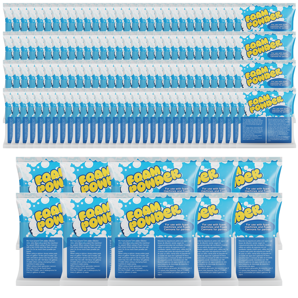 Foam Powder Packs 6 – 24 - 34-40 - 68- 80-102-102-120-136- 170- 204
