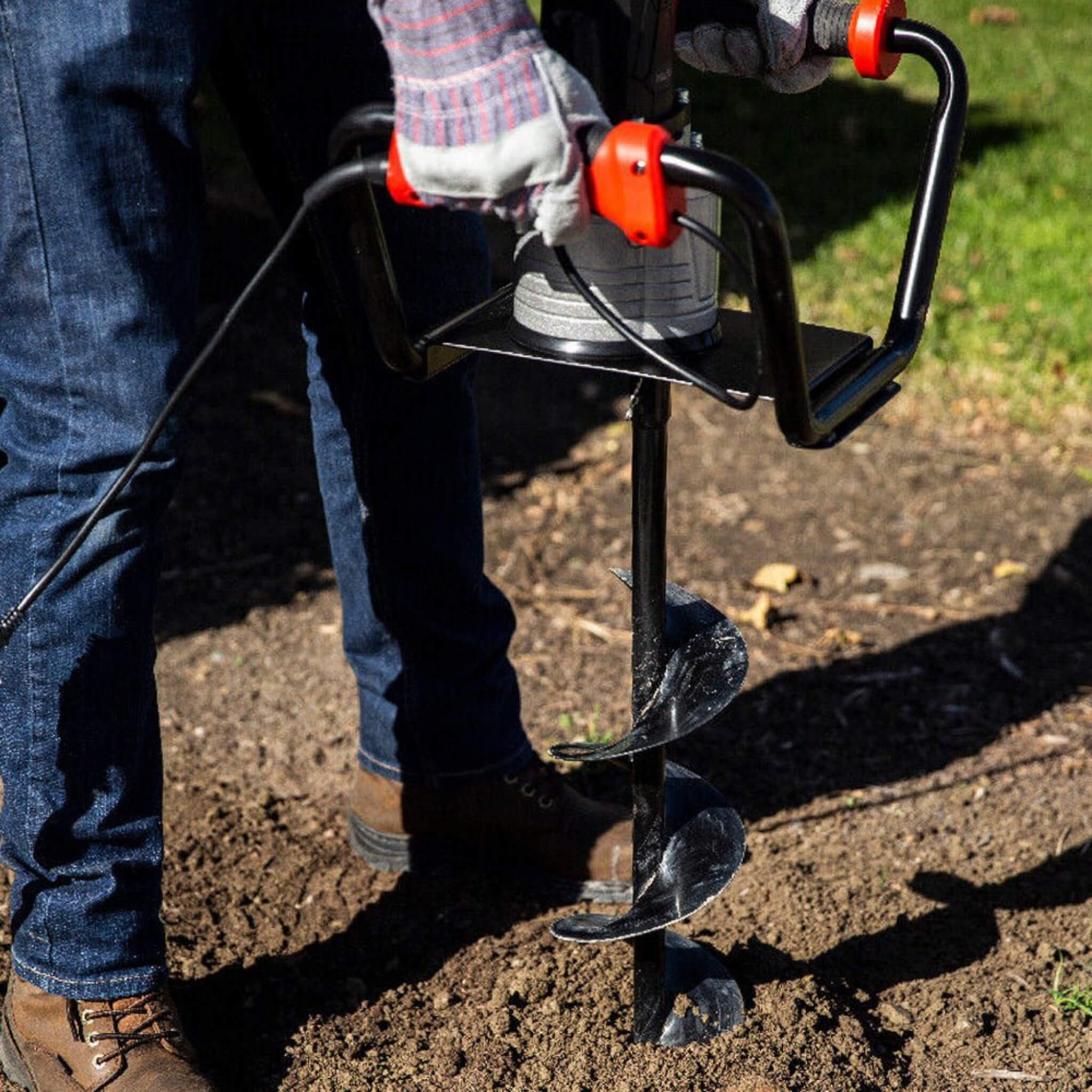 Heavy-Duty 1500W Electric Post Hole Digger Auger With 6" Auger Bit (SAK14785)