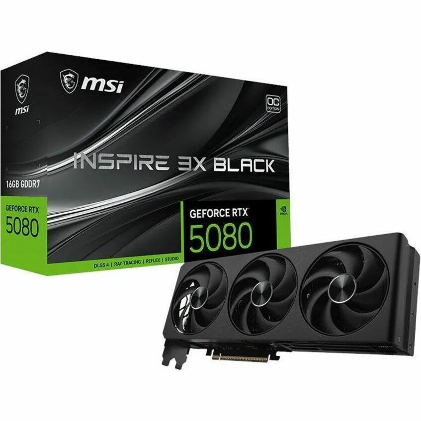 MSI GeForce RTX 5080 16G INSPIRE 3X OC Graphics Card