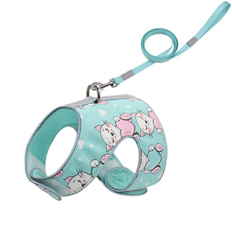Reflective anti-stroke cat walking rope