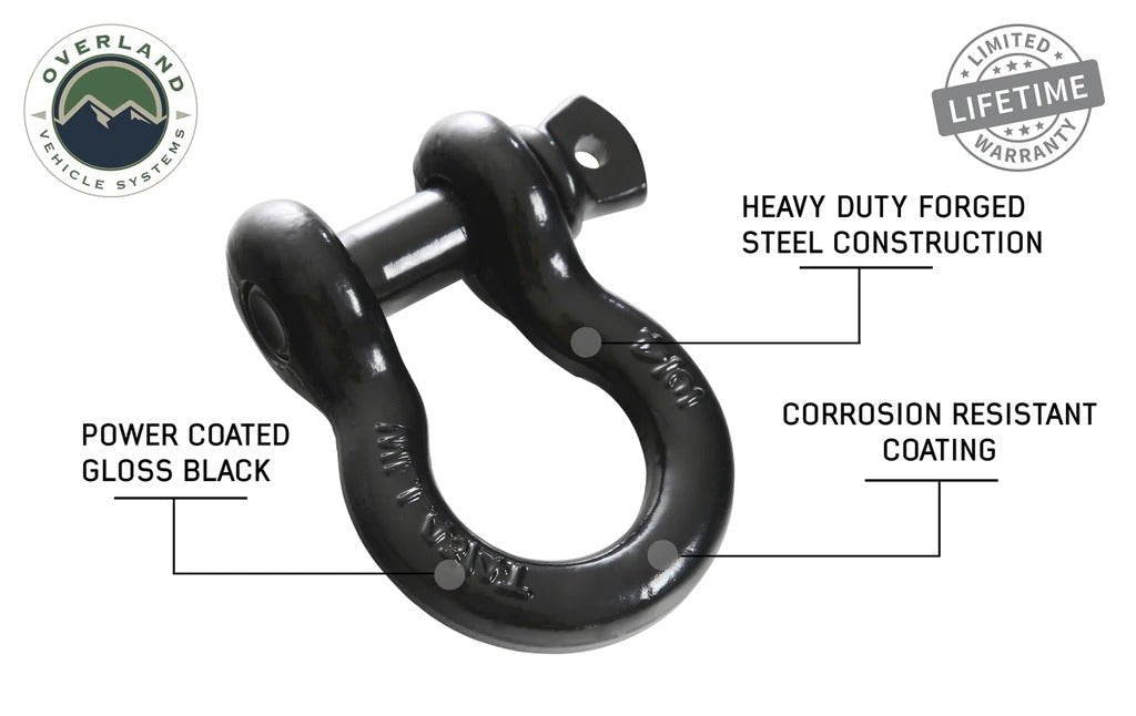 OVS 3/4" D Ring Shackle 4.75 Ton