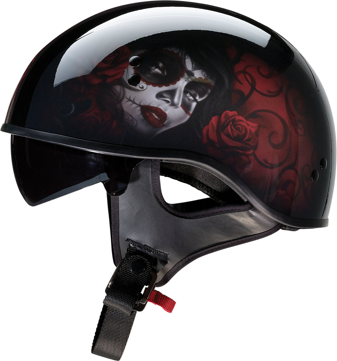 Z1R, Z1R Vagrant Helmet - Red Catrina, Black/Red, XL - Part Number 0103-1317