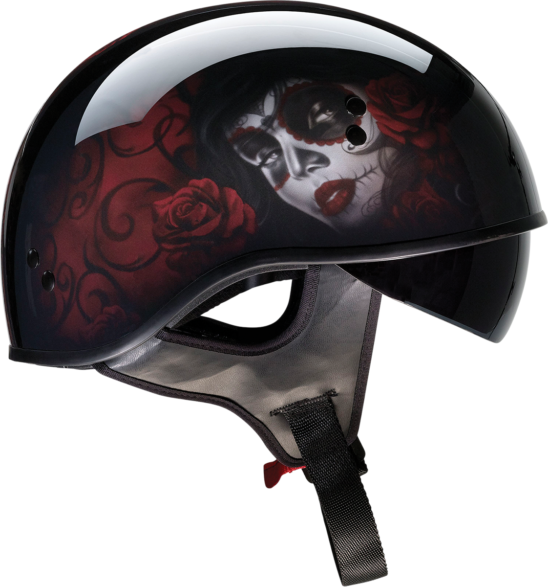 Z1R, Z1R Vagrant Helmet - Red Catrina, Black/Red, XL - Part Number 0103-1317