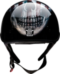 Z1R, Z1R Vagrant Helmet USA Skull - Black, XL – Part Number 0103-1311