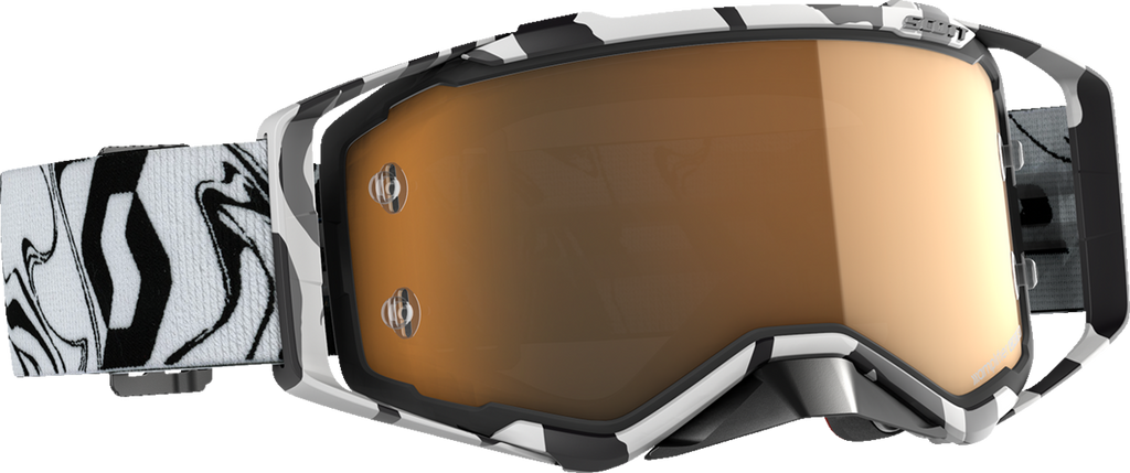 SCOTT Prospect Amplifier Goggles - Marble Black/White - Gold Chrome Works 285536-7082324
