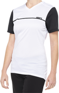 100% Women's Ridecamp Jersey - Short-Sleeve - White/Black - XL 40035-00011