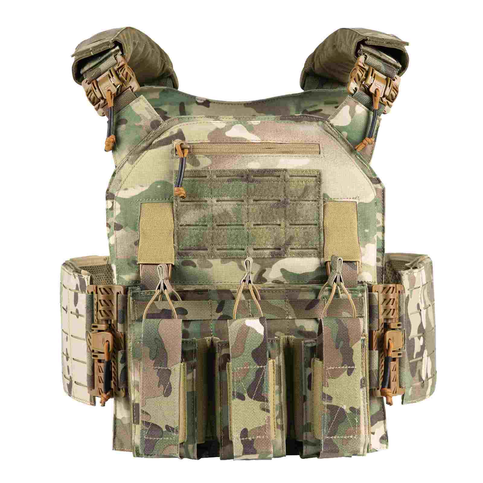Votagoo Tactical Vest 601 Laser Cut Molle Adjustable Plate Carrier Military Gear