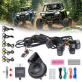 Xprite UTV ATV Street Legal Turn Signal Kit with Horn Pre-Wired Plug a