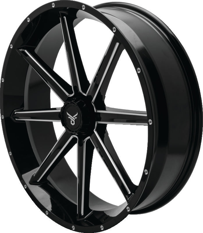 QuadBoss, QuadBoss Slicer 24X7 Off-Road Wheel with Limited Edition Bull Logo Center Caps