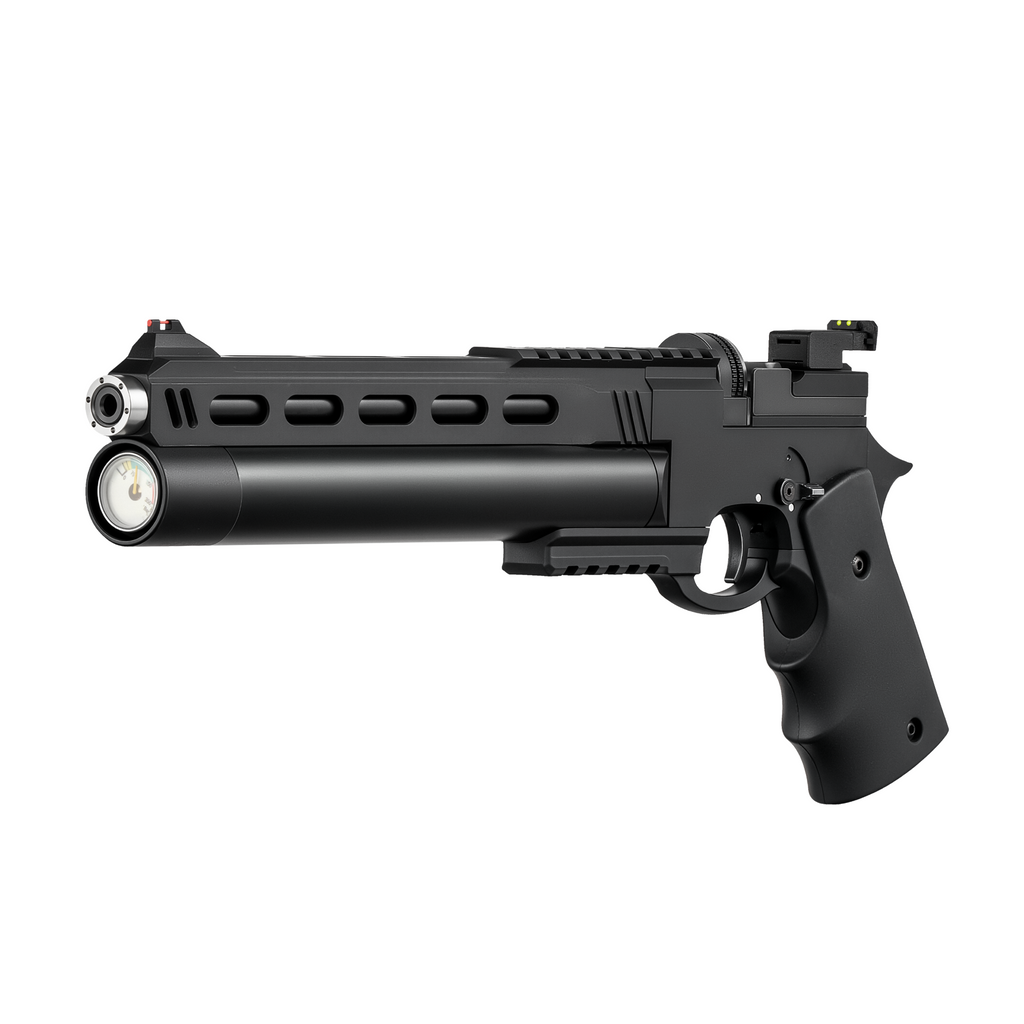 [Pre-Order]Pinty Buster - 9 Pellet .177/.22 Cal PCP Air Pistol, 4.5/5.5 mm High Power Air Gun for Dual 20mm Picatinny Rails