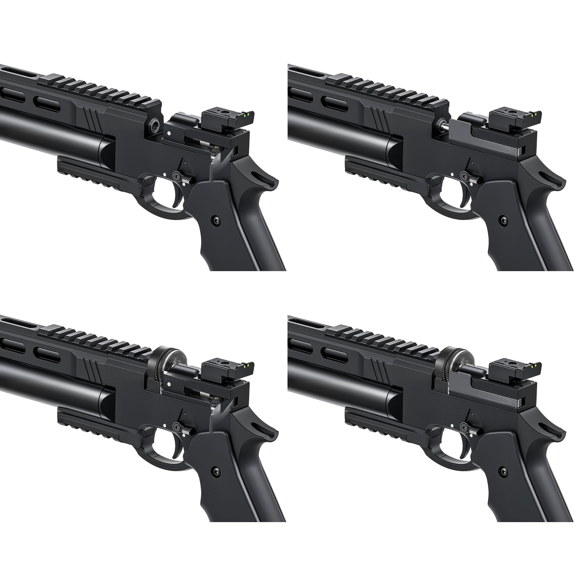 [Pre-Order]Pinty Buster - 9 Pellet .177/.22 Cal PCP Air Pistol, 4.5/5.5 mm High Power Air Gun for Dual 20mm Picatinny Rails