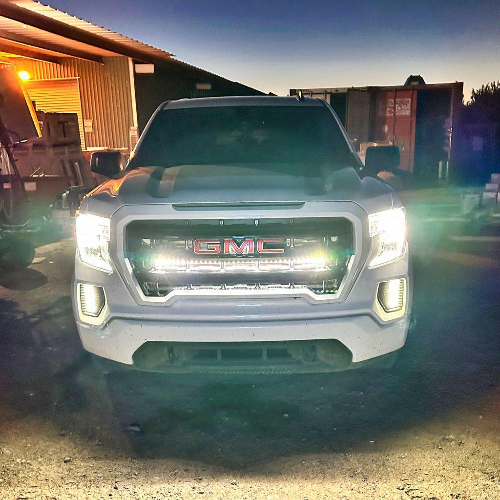 2019+ GMC Sierra 1500 Single 40in Light Bar - SLIM
