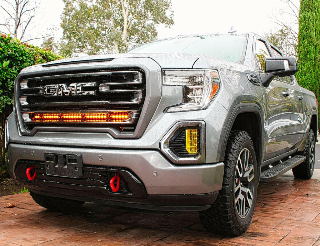 2019+ GMC Sierra 1500 Single 40in Light Bar - SLIM