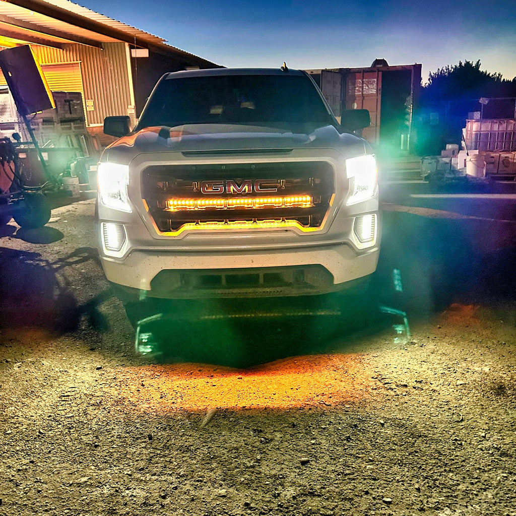 2019+ GMC Sierra 1500 Single 40in Light Bar - SLIM