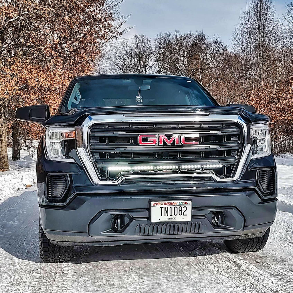 2019+ GMC Sierra 1500 Single 40in Light Bar - SLIM