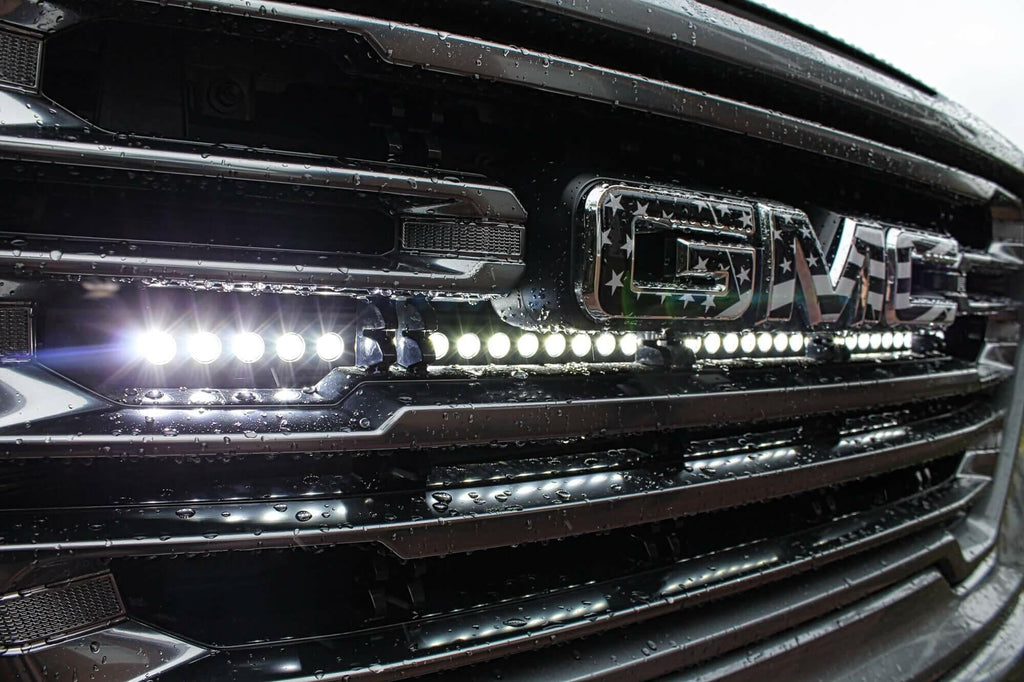 2019+ GMC Sierra 1500 Single 40in Light Bar - SLIM