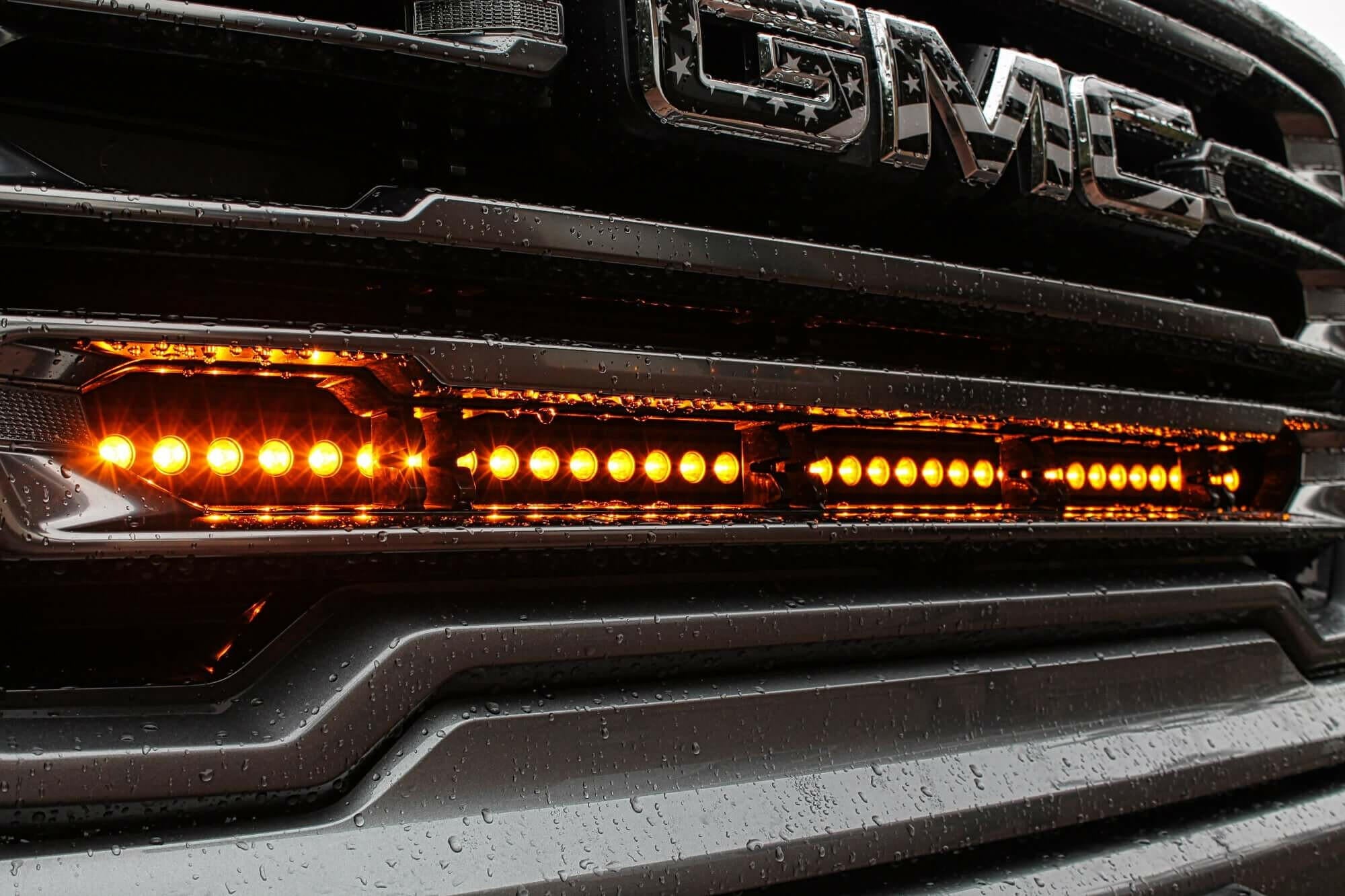 2019+ GMC Sierra 1500 Single 40in Light Bar - SLIM
