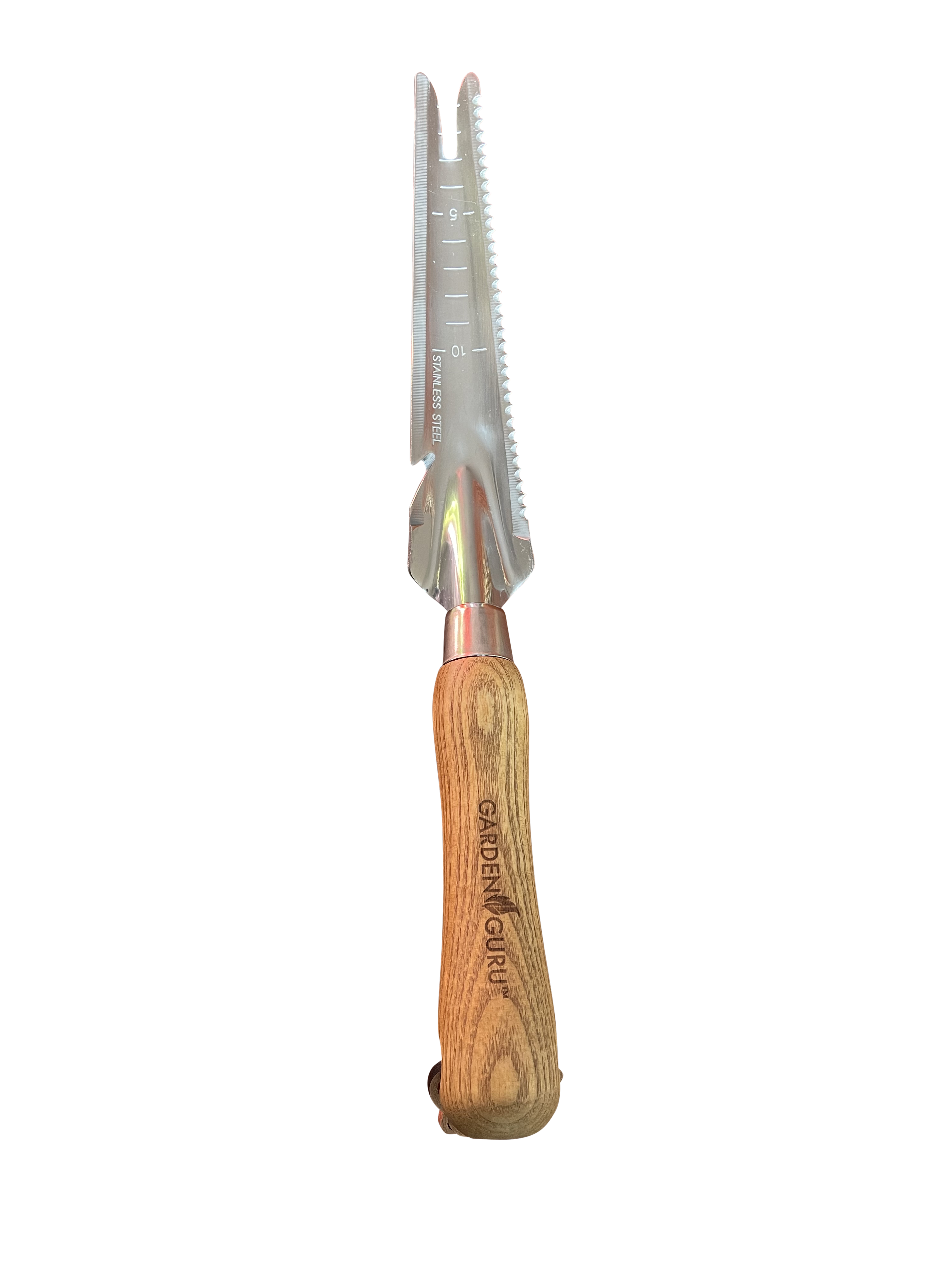 Stainless Steel 5-in-1 Weeder Trowel (classic wood handle)