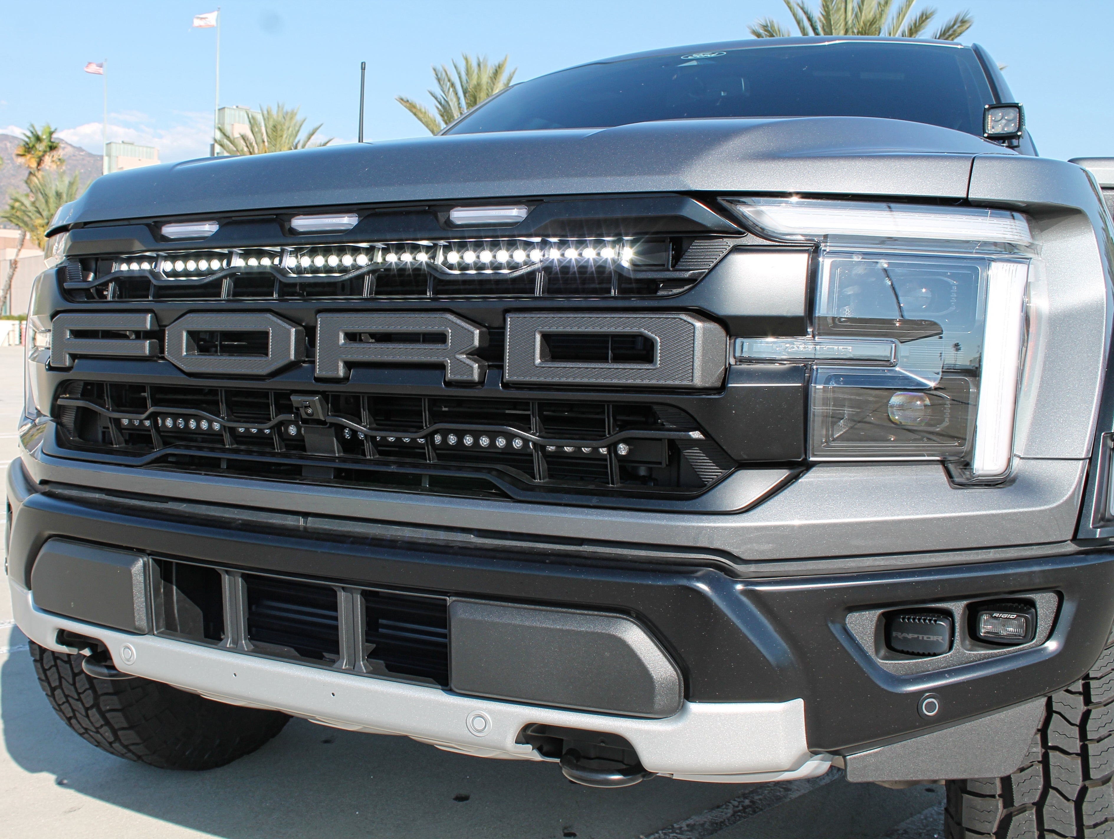 2024+ Ford Raptor grille lightbars Gen 3 Refresh Dual 40s - Slim
