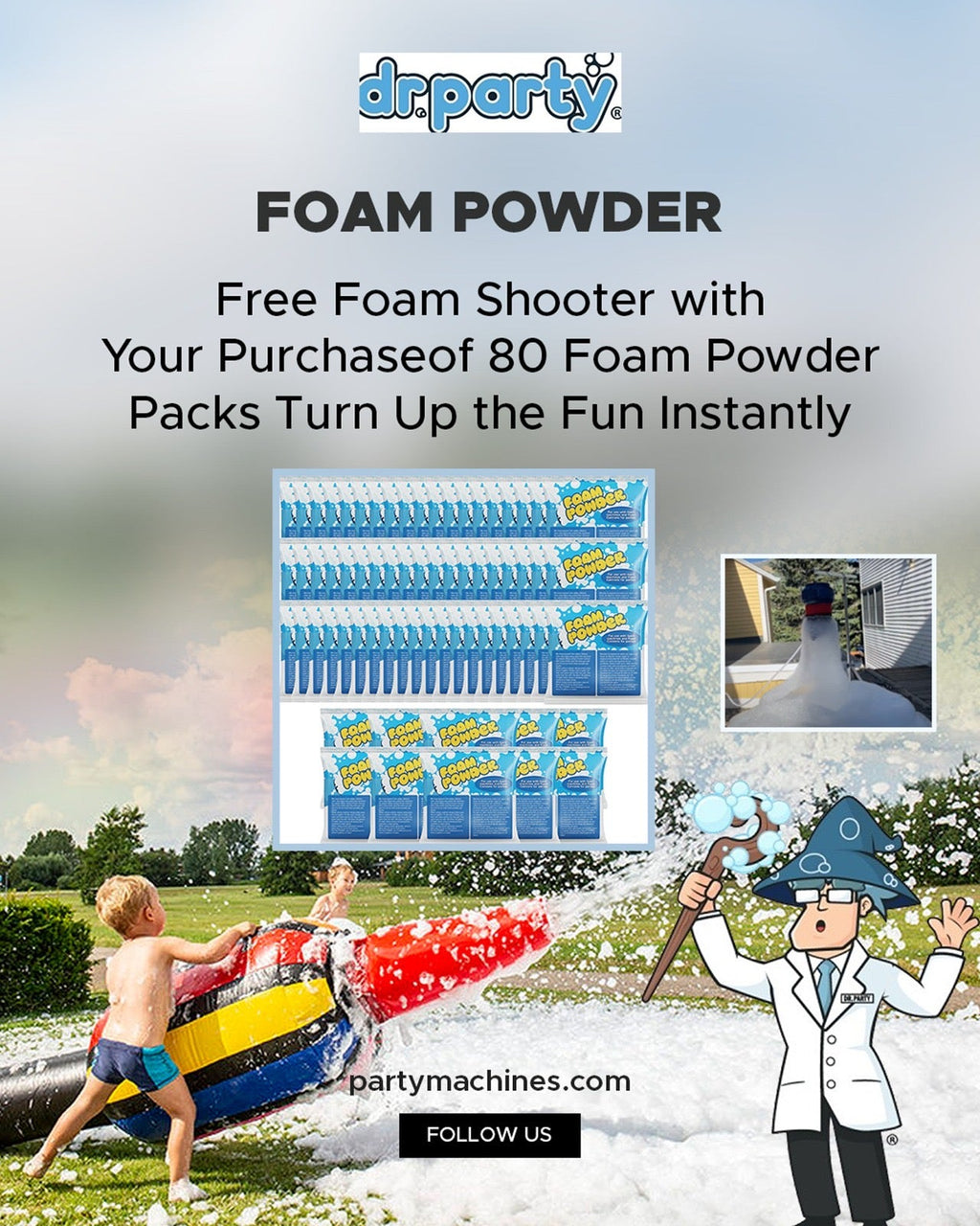 Foam Powder Packs 6 – 24 - 34-40 - 68- 80-102-102-120-136- 170- 204