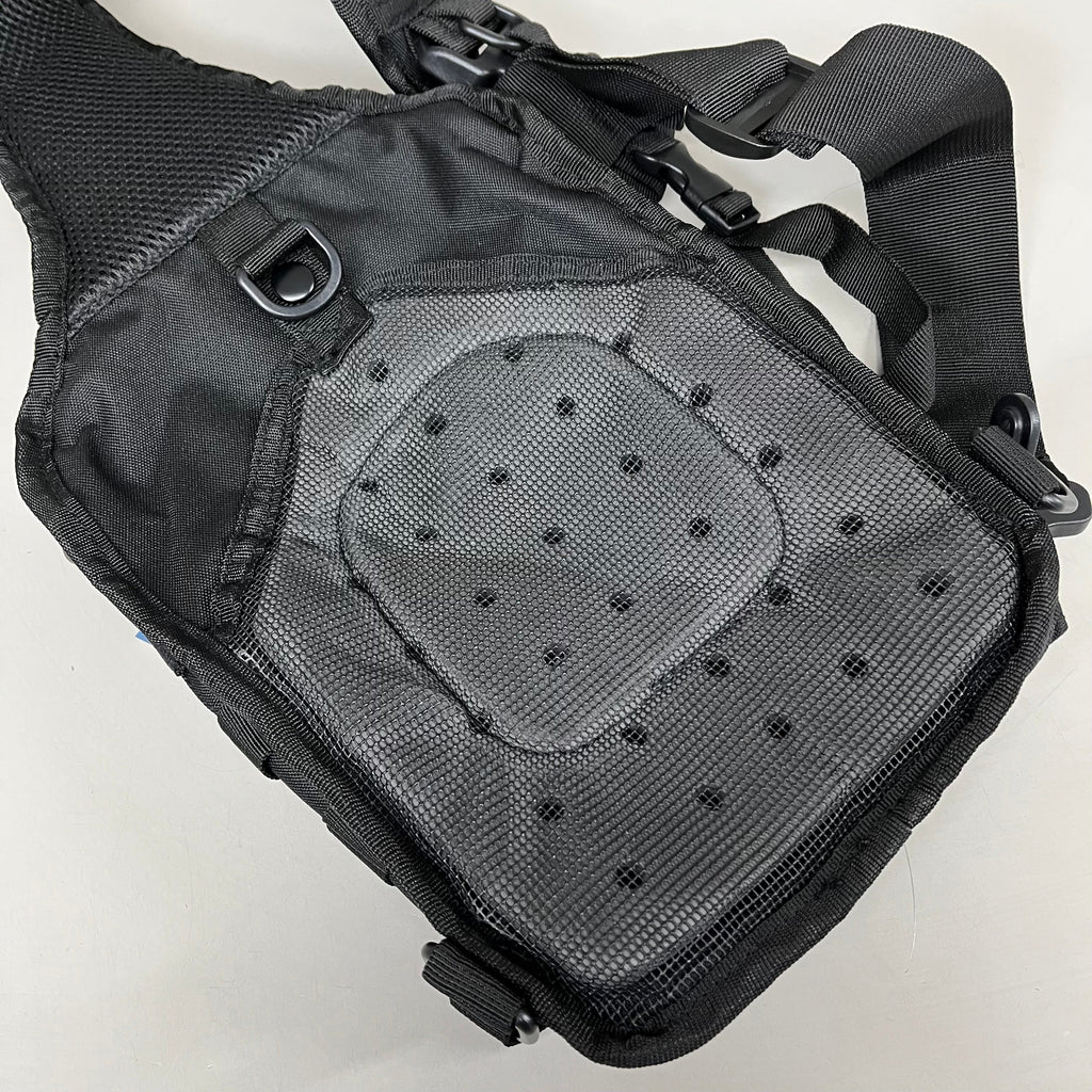 WORLD FAMOUS SPORTS Tactical Sling Travel Size Pack Padded Black TB-411-BLACK