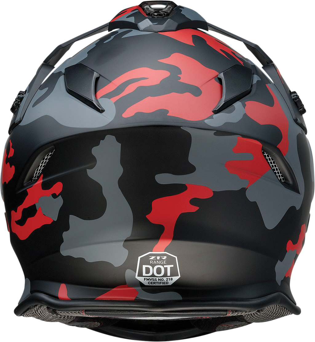 Z1R, Z1R Range Helmet in Camo Red with 2XL Fit - Part Number 0140-0098