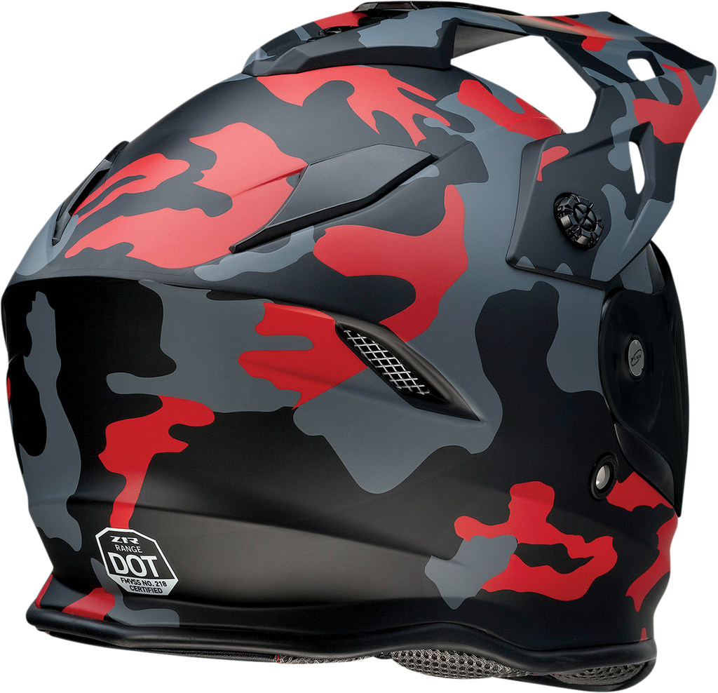 Z1R, Z1R Range Helmet in Camo Red with 2XL Fit - Part Number 0140-0098