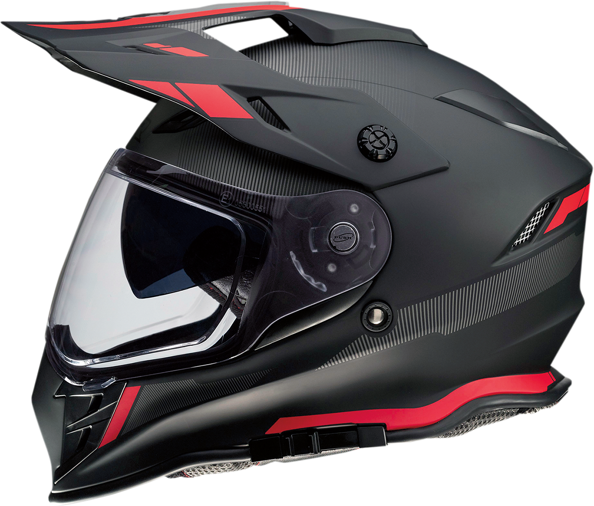 Z1R, Z1R Range Helmet - Uptake Black/Red - Large (Part No. 0140-0016)