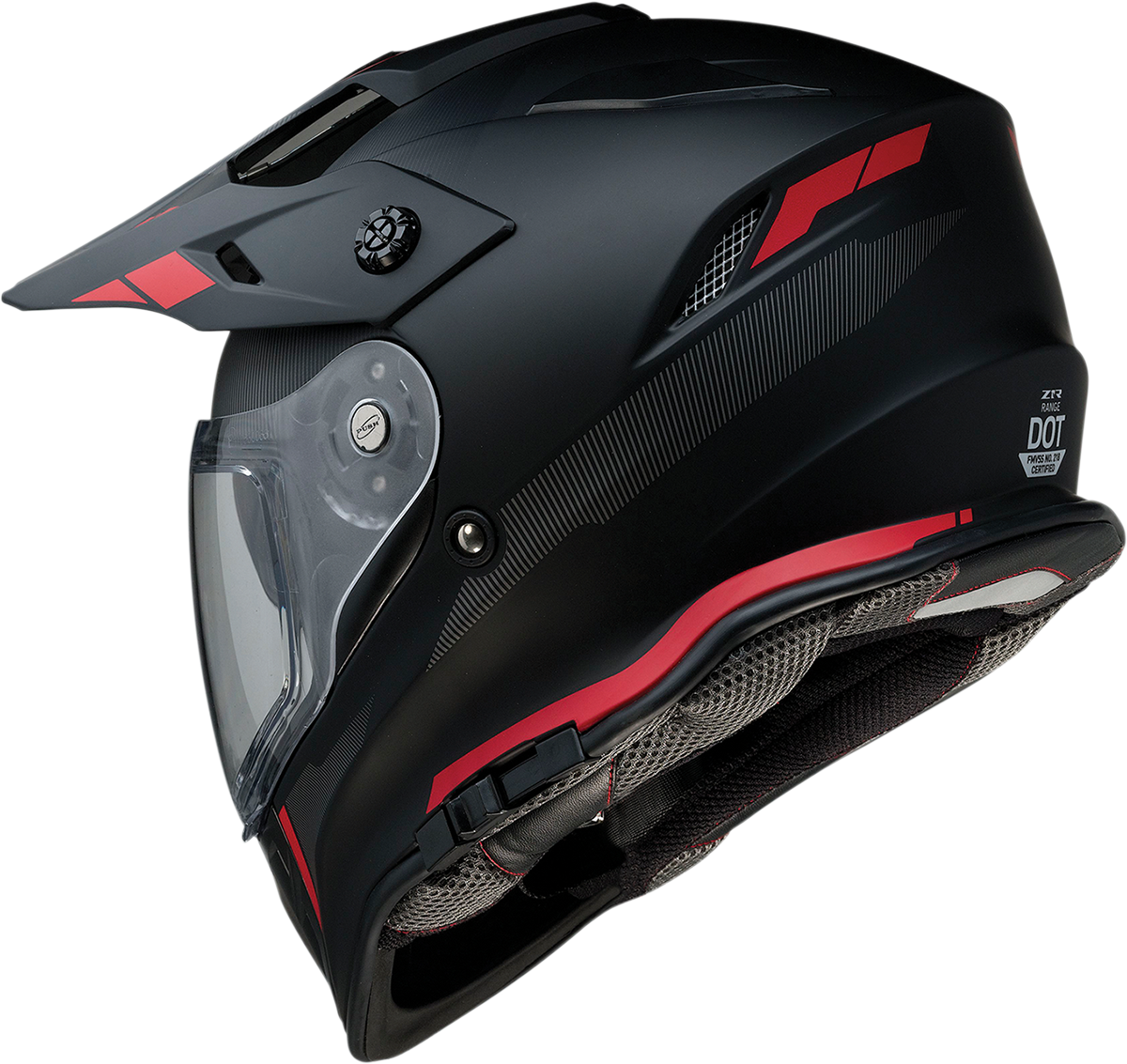 Z1R, Z1R Range Helmet - Uptake Black/Red - Large (Part No. 0140-0016)