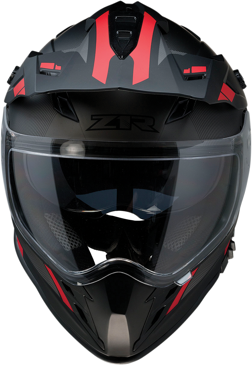 Z1R, Z1R Range Helmet - Uptake Black/Red - Large (Part No. 0140-0016)