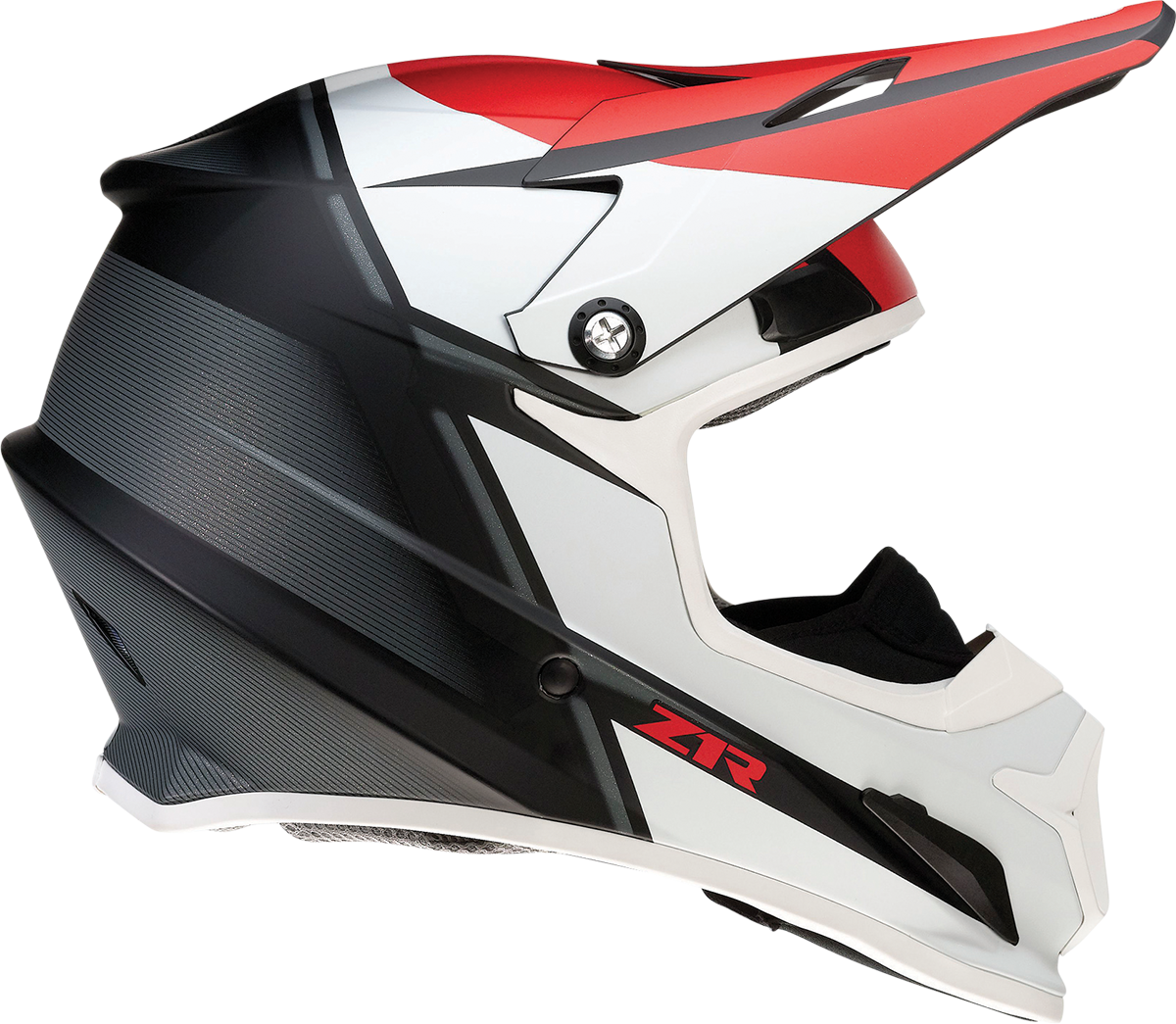 Z1R, Z1R Rise Snow Helmet Cambio 2XL by Z1R - Red, Black & White