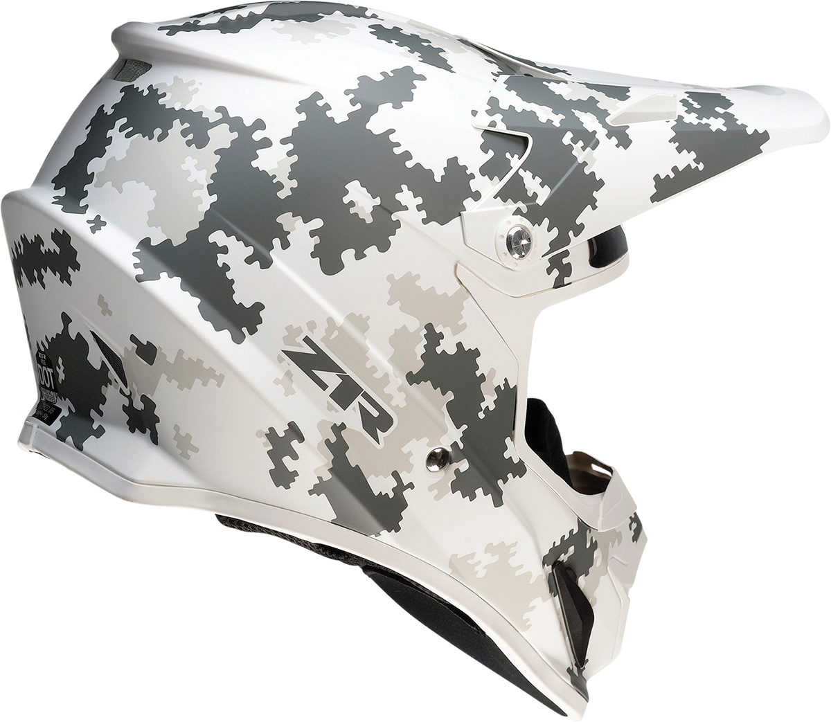 Z1R, Z1R Rise Snow Helmet – Digi Camo White/Gray, XL – Polycarbonate Shell with Open Flow Ventilation