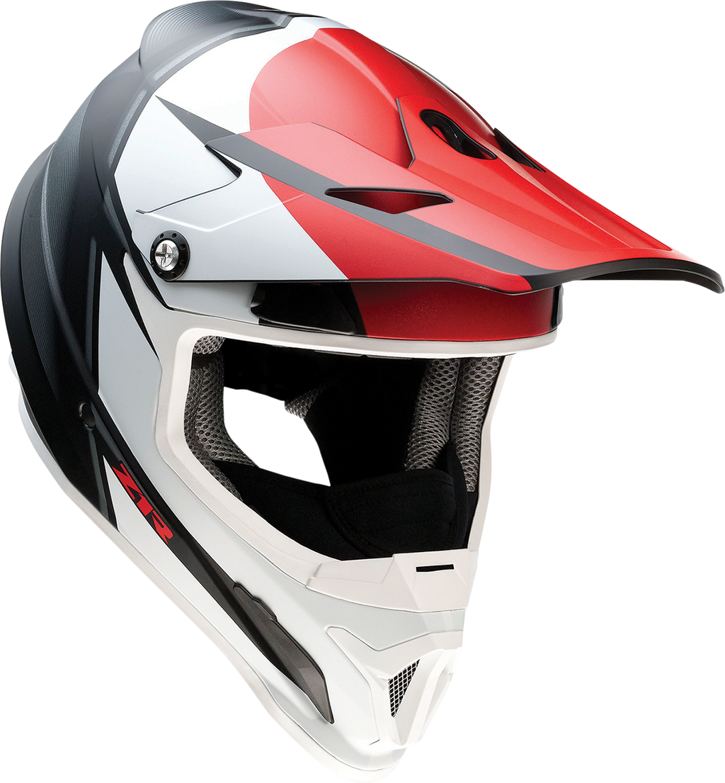 Z1R, Z1R Rise Snow Helmet Cambio 2XL by Z1R - Red, Black & White
