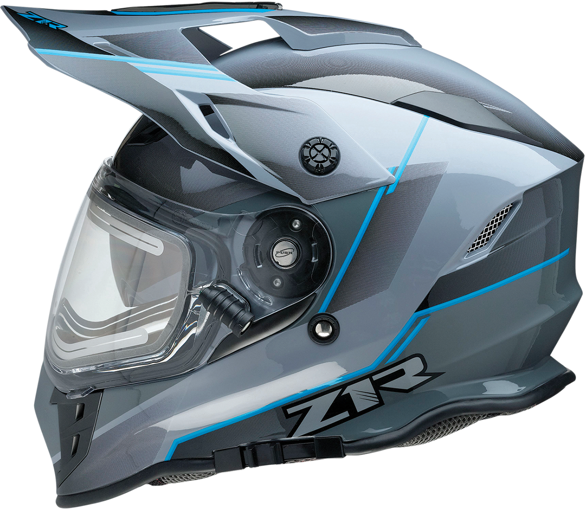 Z1R, Z1R Range Snow Helmet Bladestorm Electric Dual Pane with Anti-Fog Shield and Drop-Down Sun Visor